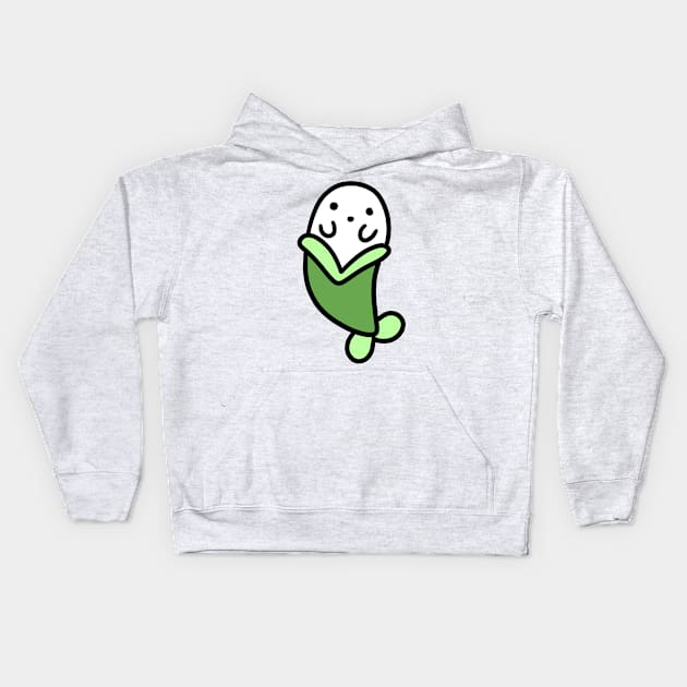 Mermaid Ghost Kids Hoodie by saradaboru